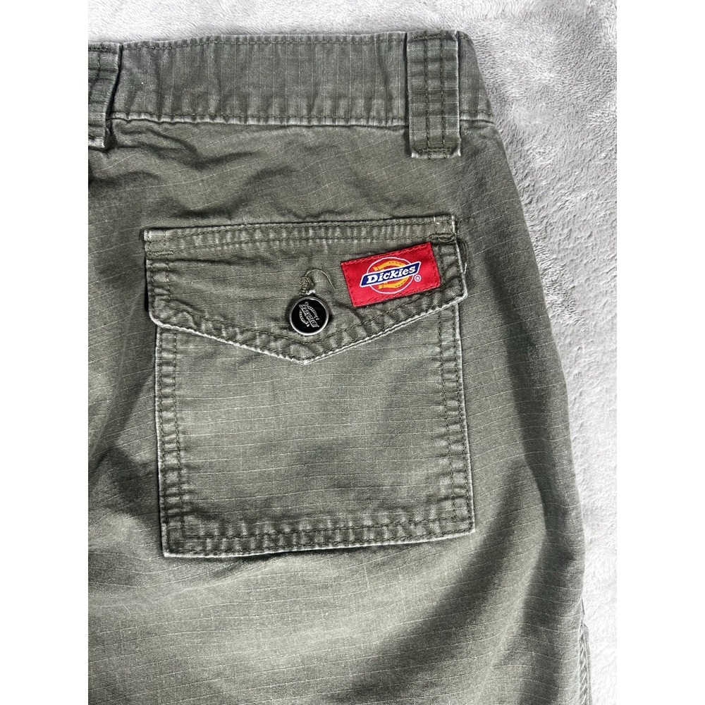 Dickies Cargo Pants Womens 22W Relaxed bootcut Baggy 90s Grudge Military *read - Picture 2 of 11